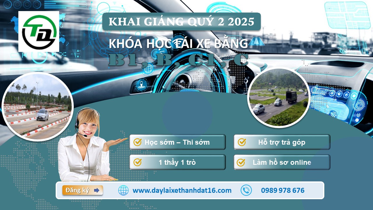 Lịch khai giảng khóa học lái xe B1 B tháng 4/2025